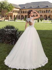 Свадебное платье Princess. Силуэт Пышное, А-силуэт. Цвет Белый / Молочный, оттенки Розового. Вид 2