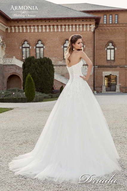 Свадебное платье Дриада. Силуэт Пышное, А-силуэт. Цвет Белый / Молочный. Вид 2