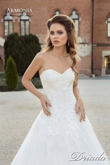 Свадебное платье Дриада. Силуэт Пышное, А-силуэт. Цвет Белый / Молочный. Вид 3