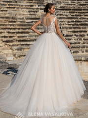 Свадебное платье Brooke. Силуэт Пышное, А-силуэт. Цвет Белый / Молочный, Айвори / Капучино, Персик / Оранжевый. Вид 2