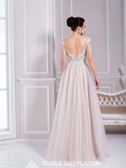 Свадебное платье 107. Силуэт А-силуэт. Цвет оттенки Розового, Лавандовый / Фиолетовый. Вид 2