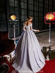 Свадебное платье Petra. Силуэт Пышное, А-силуэт. Цвет Голубой / Синий, Лавандовый / Фиолетовый. Вид 2