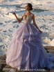 Свадебное платье Violet. Силуэт Пышное, А-силуэт. Цвет Лавандовый / Фиолетовый. Вид 1