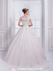 Свадебное платье 126. Силуэт Пышное, А-силуэт. Цвет Белый / Молочный, Айвори / Капучино, оттенки Розового. Вид 2