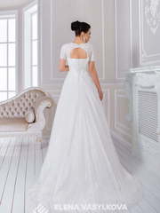 Свадебное платье 133. Силуэт А-силуэт. Цвет Белый / Молочный. Вид 2