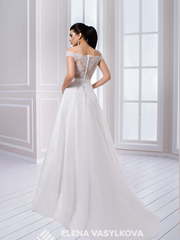 Свадебное платье 147. Силуэт А-силуэт. Цвет Белый / Молочный. Вид 2