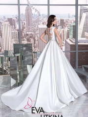 Свадебное платье Ванесса. Силуэт А-силуэт. Цвет Белый / Молочный. Вид 2