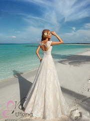 Свадебное платье Стефани. Силуэт А-силуэт. Цвет Белый / Молочный, Айвори / Капучино. Вид 2