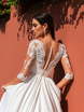 Свадебное платье Simona. Силуэт А-силуэт. Цвет Белый / Молочный. Вид 3