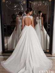 Свадебное платье Deseo. Силуэт А-силуэт, Прямое. Цвет Белый / Молочный. Вид 2