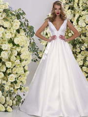 Свадебное платье Sofia. Силуэт А-силуэт. Цвет Белый / Молочный. Вид 1