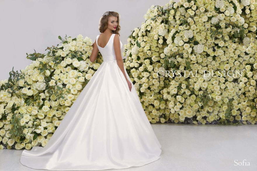 Свадебное платье Sofia. Силуэт А-силуэт. Цвет Белый / Молочный. Вид 2