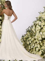 Свадебное платье Sara. Силуэт А-силуэт. Цвет Белый / Молочный. Вид 2