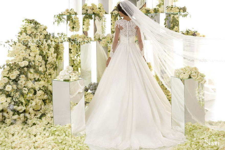 Свадебное платье Navi. Силуэт А-силуэт. Цвет Белый / Молочный. Вид 2