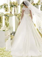 Свадебное платье Navi. Силуэт А-силуэт. Цвет Белый / Молочный. Вид 2