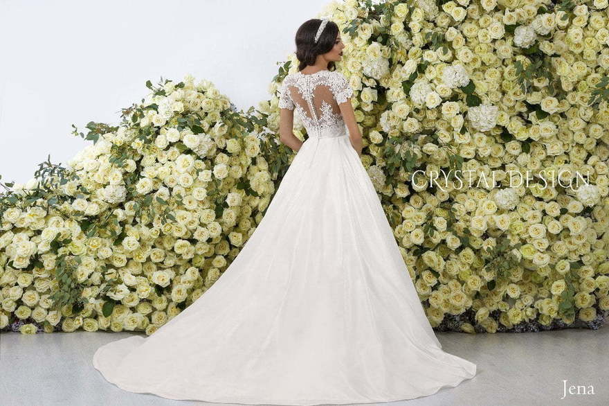 Свадебное платье Jena. Силуэт Пышное, А-силуэт. Цвет Белый / Молочный. Вид 2