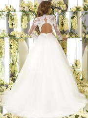 Свадебное платье Antlanta. Силуэт Пышное, А-силуэт. Цвет Белый / Молочный. Вид 2