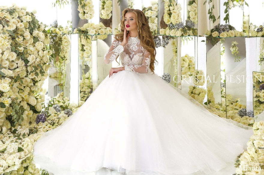 Свадебное платье Antlanta. Силуэт Пышное, А-силуэт. Цвет Белый / Молочный. Вид 3