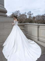 Свадебное платье Avalon. Силуэт А-силуэт. Цвет Белый / Молочный. Вид 2