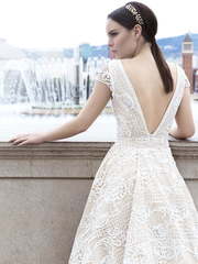 Свадебное платье Shaya. Силуэт А-силуэт, Прямое. Цвет Белый / Молочный, Айвори / Капучино. Вид 2