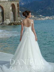 Свадебное платье Agora. Силуэт А-силуэт. Цвет Белый / Молочный. Вид 2