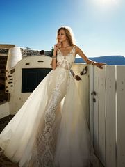 Свадебное платье Tailor. Силуэт А-силуэт, Рыбка. Цвет Белый / Молочный, Айвори / Капучино. Вид 1