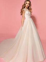 Свадебное платье Olivia. Силуэт А-силуэт. Цвет Белый / Молочный, Айвори / Капучино. Вид 1