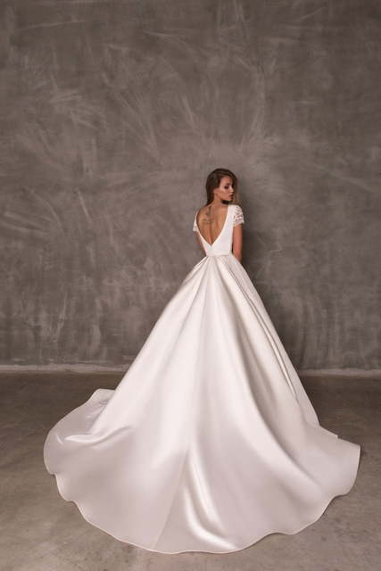 Свадебное платье Rubby. Силуэт А-силуэт. Цвет Белый / Молочный. Вид 2