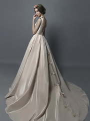 Свадебное платье Limma. Силуэт А-силуэт. Цвет Белый / Молочный, Айвори / Капучино. Вид 2