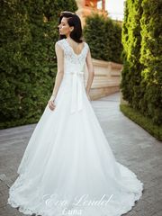 Свадебное платье Luna. Силуэт А-силуэт. Цвет Белый / Молочный. Вид 2