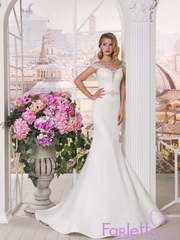 Свадебное платье Андорра. Силуэт А-силуэт, Рыбка. Цвет Белый / Молочный. Вид 2