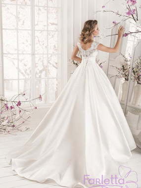 Свадебное платье Анис. Силуэт А-силуэт. Цвет Белый / Молочный. Вид 2