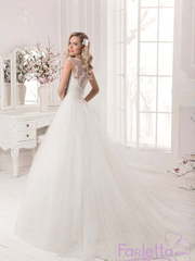 Свадебное платье Бегония. Силуэт А-силуэт. Цвет Белый / Молочный. Вид 2