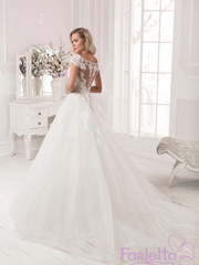 Свадебное платье Петуния. Силуэт А-силуэт. Цвет Белый / Молочный. Вид 2