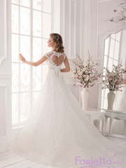 Свадебное платье Фрезия. Силуэт А-силуэт. Цвет Белый / Молочный. Вид 2