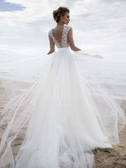 Свадебное платье Neva. Силуэт А-силуэт. Цвет Белый / Молочный. Вид 2