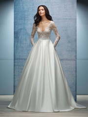 Свадебное платье Sheddi. Силуэт А-силуэт. Цвет Белый / Молочный. Вид 1