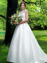 Свадебное платье Vera. Силуэт Пышное, А-силуэт. Цвет Белый / Молочный. Вид 1