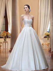 Свадебное платье Alma. Силуэт Пышное, А-силуэт. Цвет Белый / Молочный. Вид 2