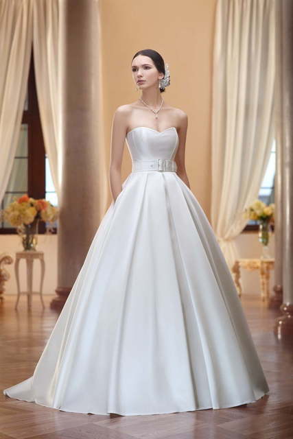 Свадебное платье Alma. Силуэт Пышное, А-силуэт. Цвет Белый / Молочный. Вид 2