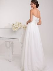 Свадебное платье Павлет. Силуэт А-силуэт. Цвет Белый / Молочный. Вид 2