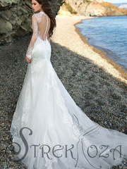 Свадебное платье Абелла. Силуэт А-силуэт, Рыбка. Цвет Белый / Молочный. Вид 2