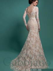 Свадебное платье Альда. Силуэт А-силуэт, Рыбка. Цвет Белый / Молочный, Айвори / Капучино. Вид 2