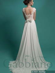 Свадебное платье Баркли. Силуэт А-силуэт, Прямое. Цвет Белый / Молочный. Вид 2