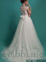 Свадебное платье Биджой. Силуэт А-силуэт. Цвет Белый / Молочный. Вид 2