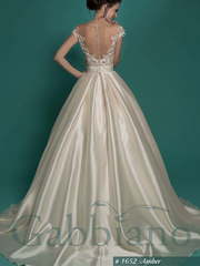 Свадебное платье Амбер. Силуэт Пышное, А-силуэт. Цвет Белый / Молочный, Айвори / Капучино. Вид 2