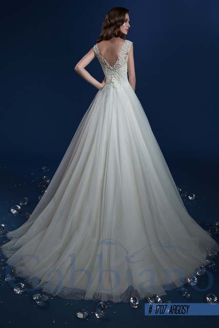 Свадебное платье Аргоси. Силуэт Пышное, А-силуэт. Цвет Белый / Молочный. Вид 2