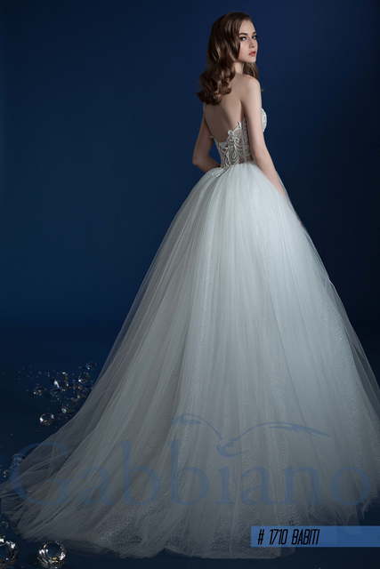 Свадебное платье Бабити. Силуэт Пышное, А-силуэт. Цвет Белый / Молочный. Вид 2