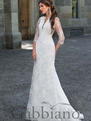 Свадебное платье Джозеф. Силуэт А-силуэт, Рыбка. Цвет Белый / Молочный. Вид 1