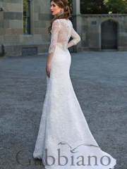 Свадебное платье Джозеф. Силуэт А-силуэт, Рыбка. Цвет Белый / Молочный. Вид 2